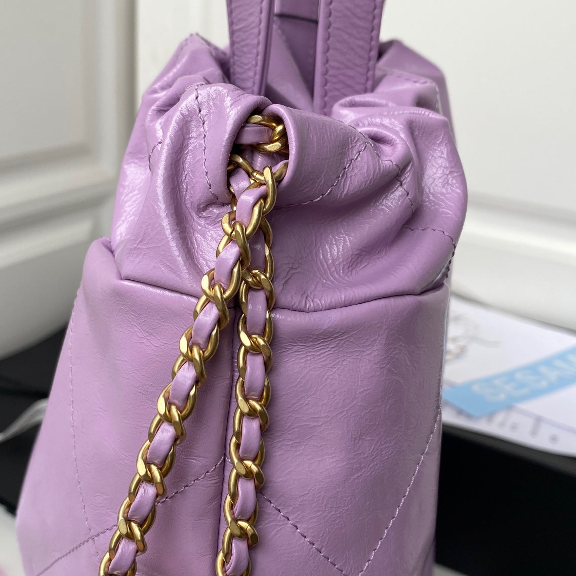 CHL Backpack Purple Shiny Large Bag For Women 51cm/20in