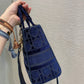 DI Small Lady D-Lite Blue Bag For Women 9.5in/24cm CD