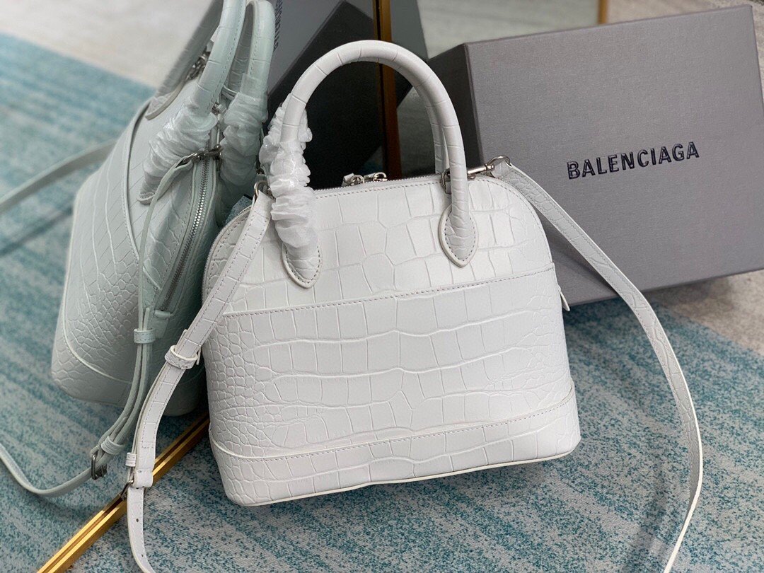 Balen Ville XXS Handbag In White, For Women,  Bags 8.6in/22cm