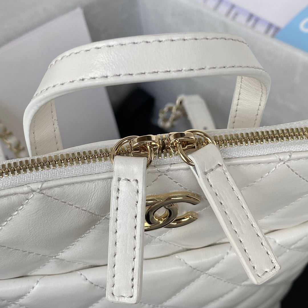 ChanelRucksack Backpack White Bag For Women 21cm/8in