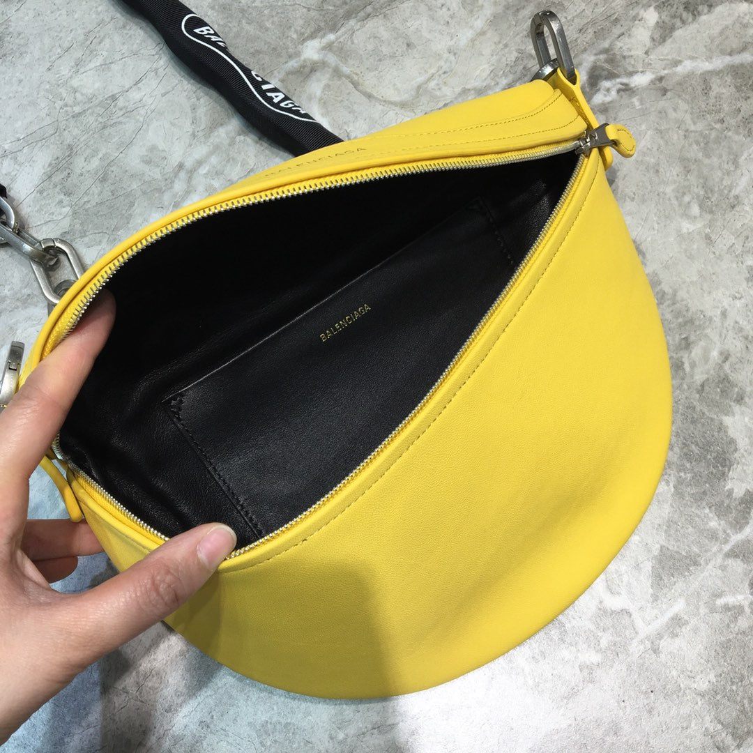 Balen Souvenir XXS Belt Bag In Yellow, For Women,  Bags 11.8in/30cm