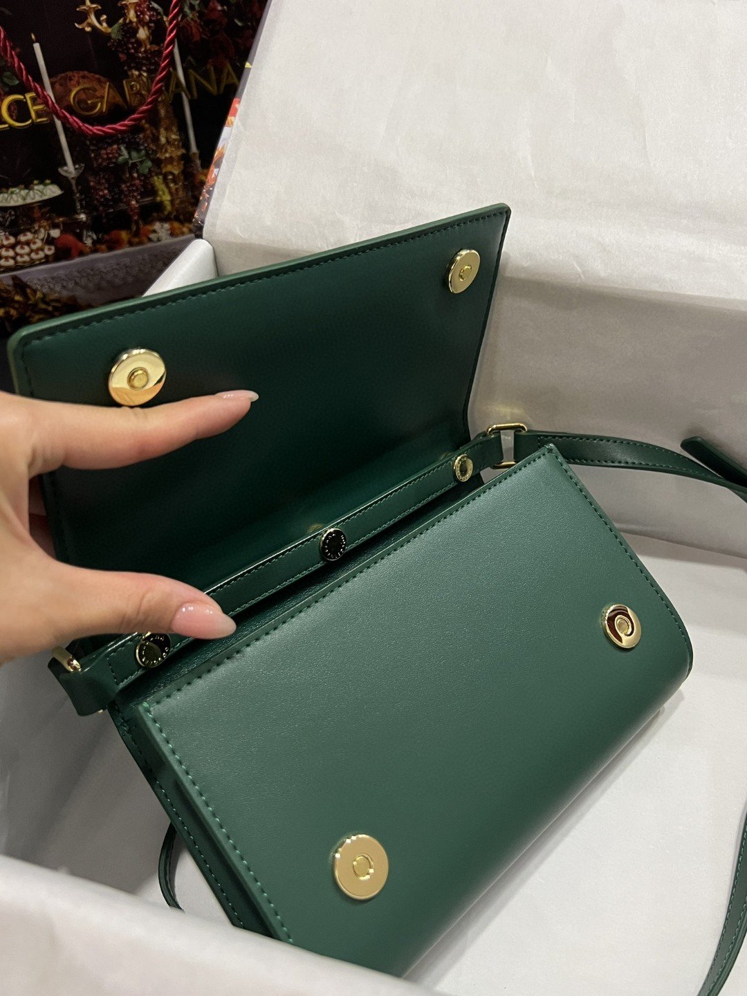 DG 3.5 Clutch Green For Women 8.3in/21cm DG 