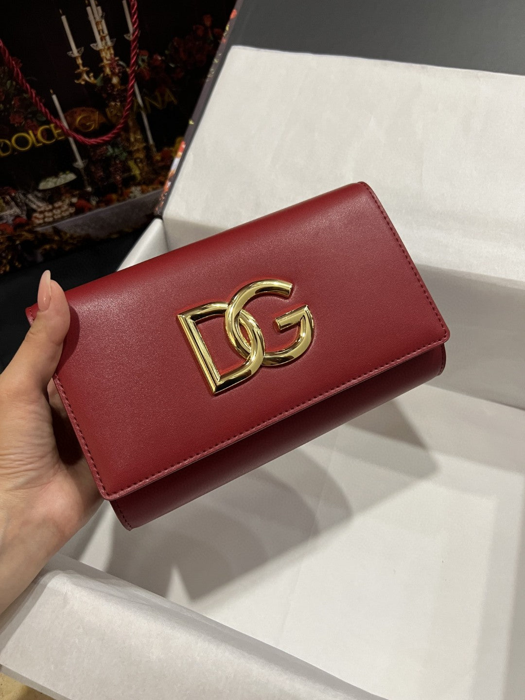 DG 3.5 Clutch Burgundy For Women 8.3in/21cm DG 