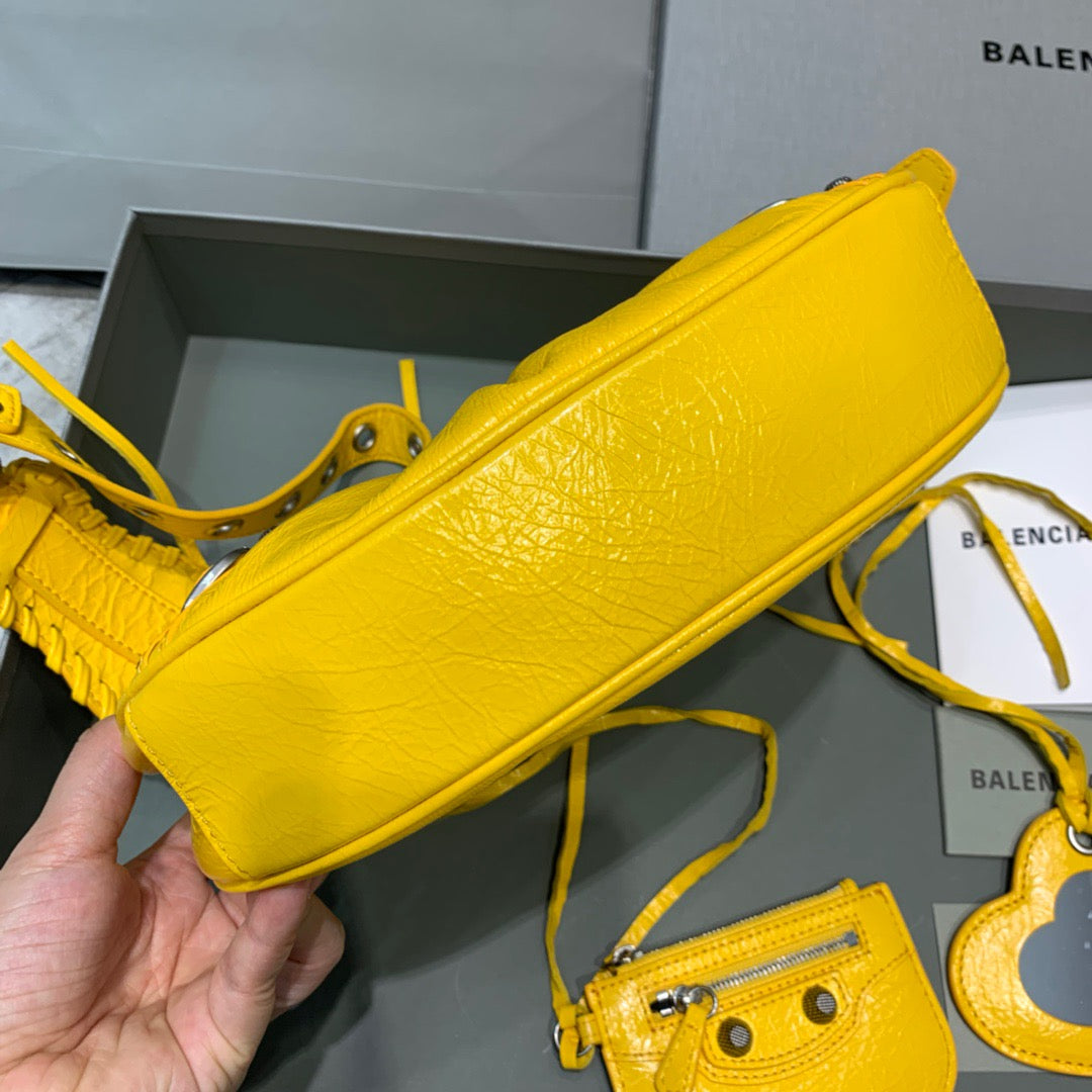 Balen Le Cagole XS Shoulder Bag In Yellow, For Women,  Bags 10.2in/26cm