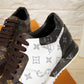 VO - LUV CEnogram Denim Brown And Gray Sneaker