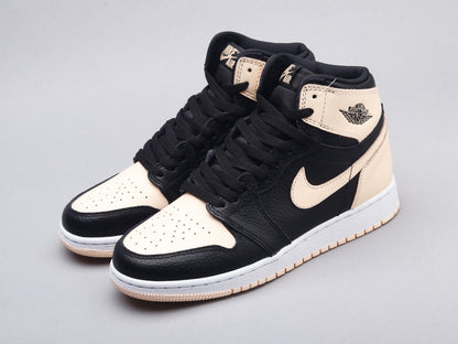 VO - AJ1 black pink toe women's shoes