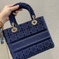 DI Small Lady D-Lite Blue Bag For Women 9.5in/24cm CD