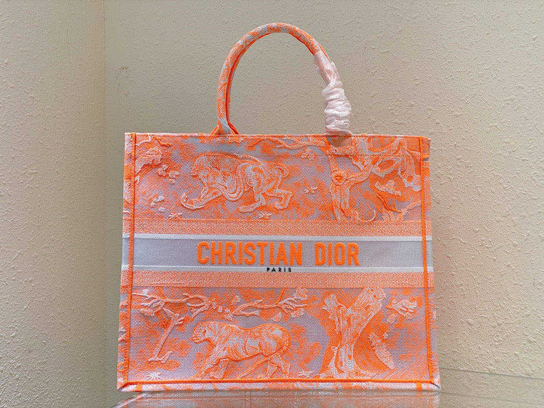 DI Large Book Tote Orange, For Women, Women’s Handbags 16.5in/42cm CD