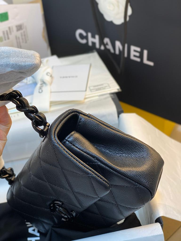 ChanelSmall Flap Bag Black For Women 7.8in/20cm