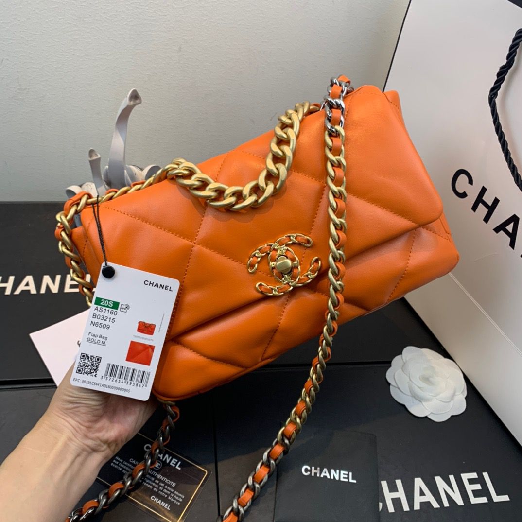 CHL 19 Handbag Orange For Women 10.1in/26cm