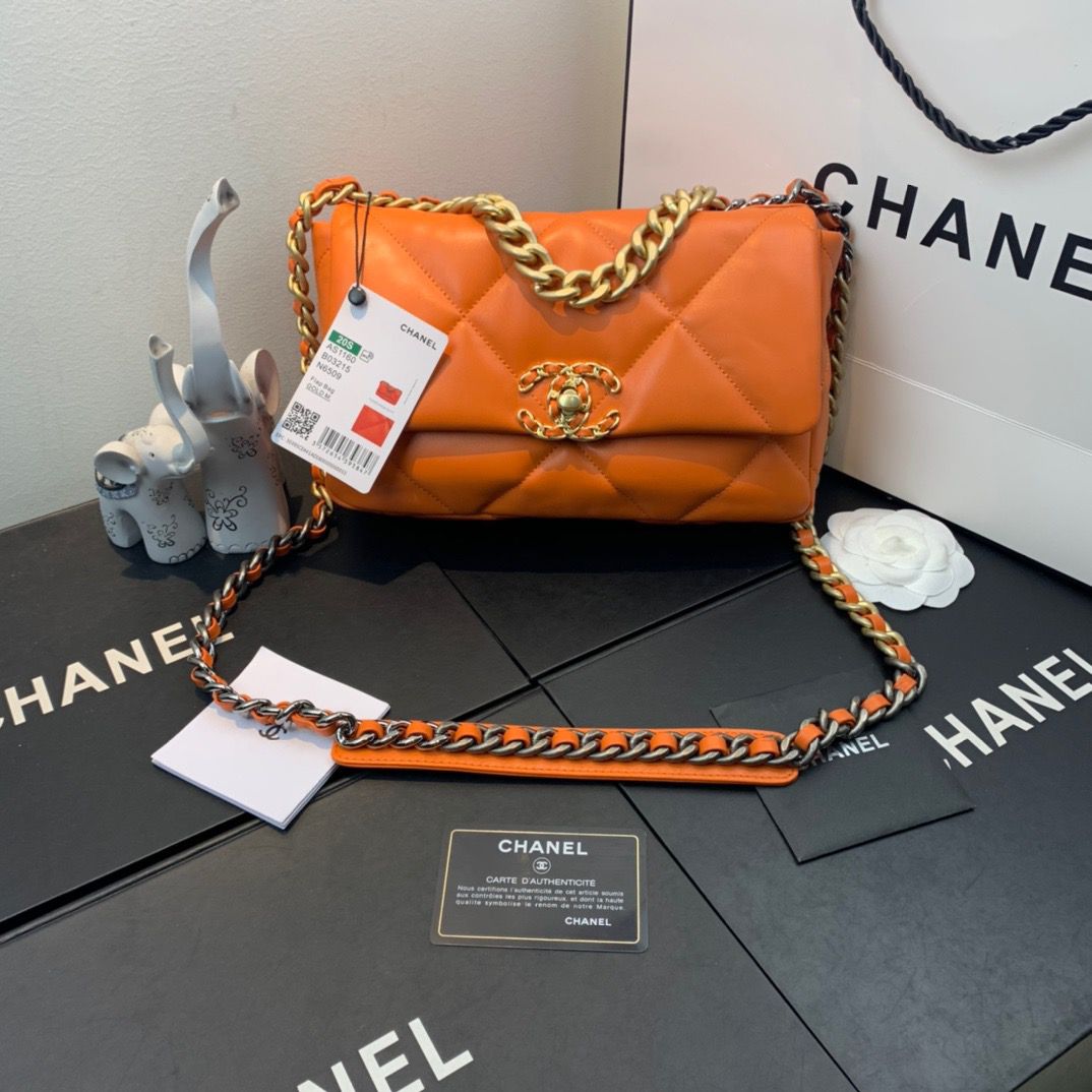 CHL 19 Handbag Orange For Women 10.1in/26cm