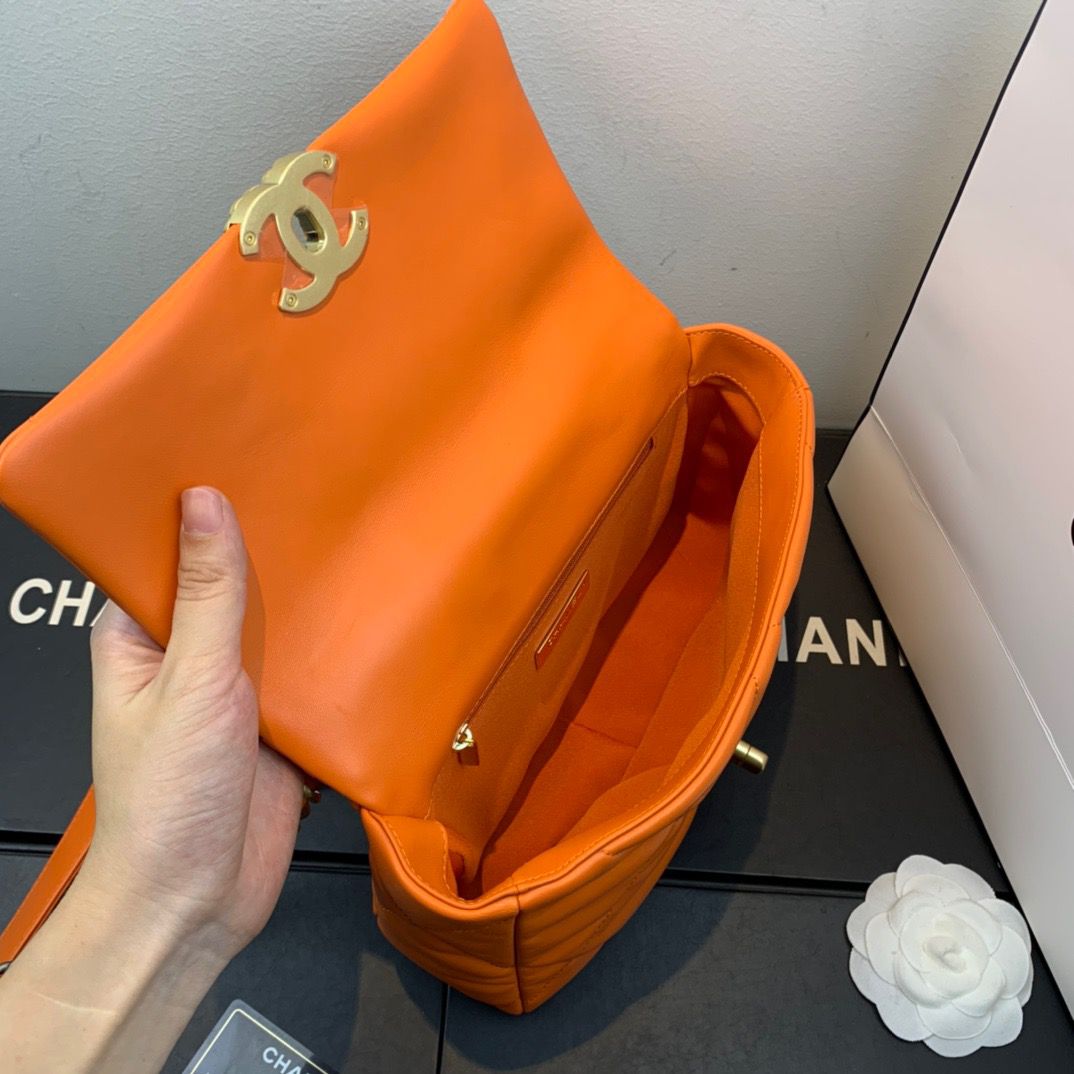 CHL 19 Handbag Orange For Women 10.1in/26cm