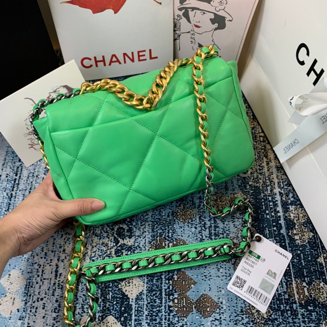 CHL 19 Handbag 26cm Green For Women AS1160