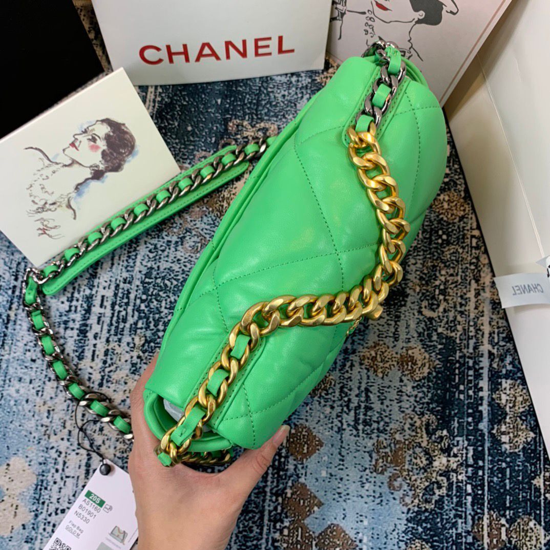 CHL 19 Handbag 26cm Green For Women AS1160