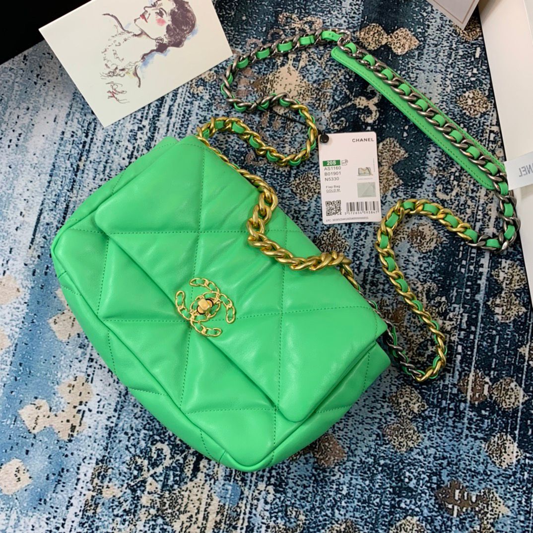 CHL 19 Handbag 26cm Green For Women AS1160