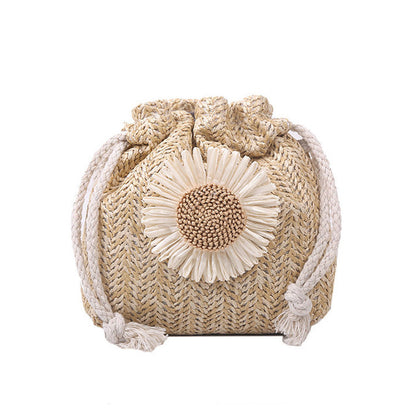 Summer Beach Straw Crossbody Bags