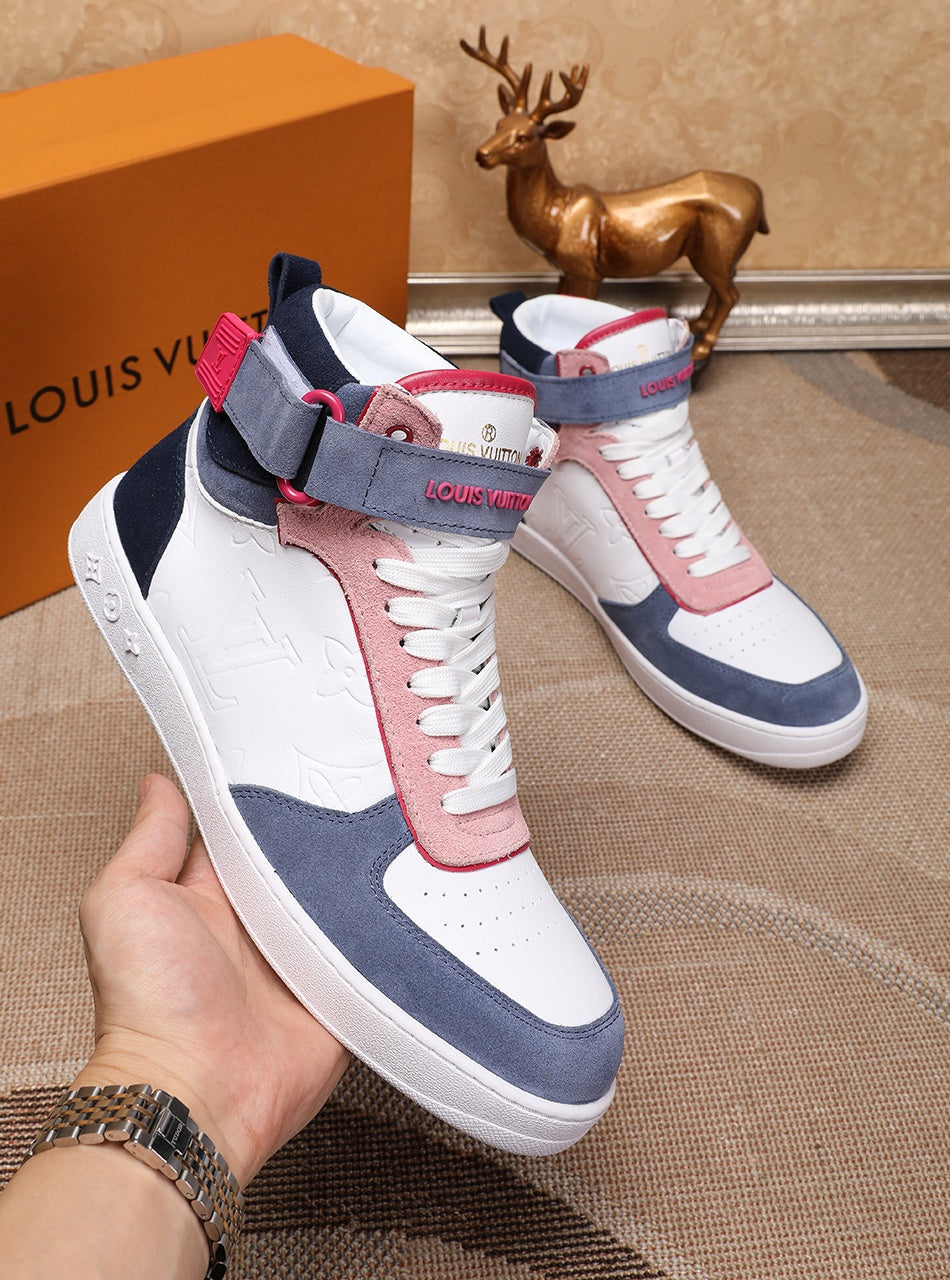 VO - LUV Rivoli High Pink Blue White Sneaker