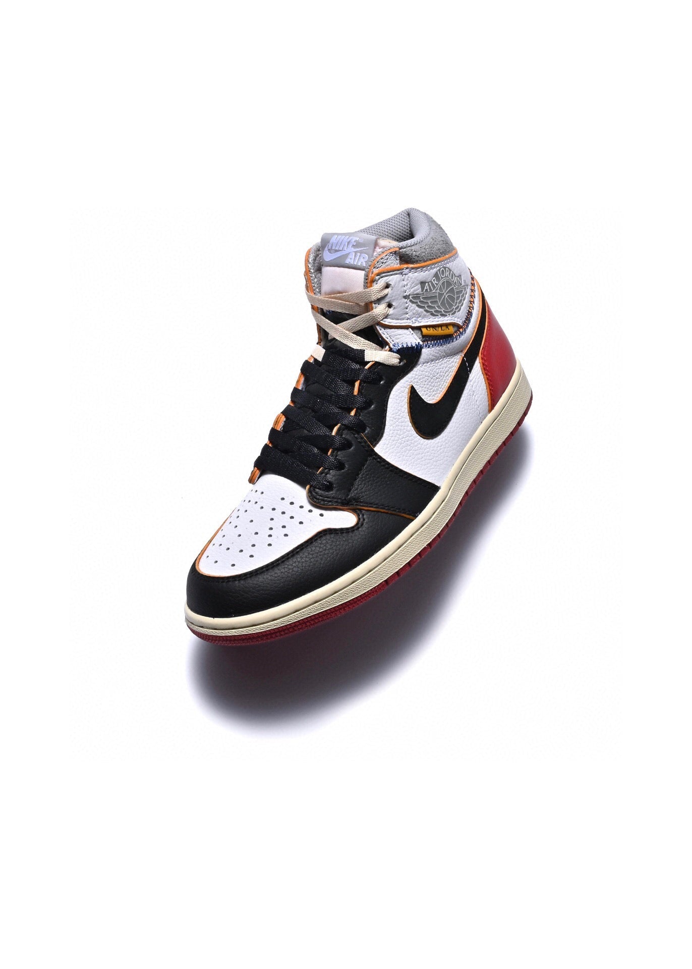 VO -Union x AJ1 High white and red stitching