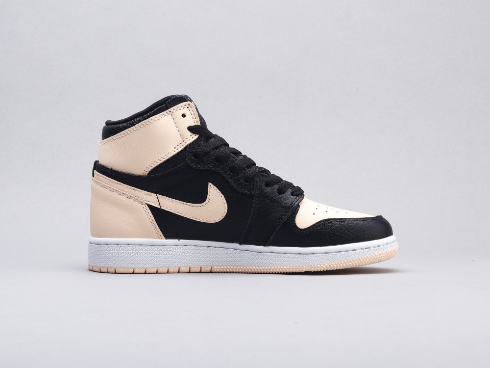 VO - AJ1 black pink toe women's shoes