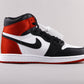 VO - AJ1 red silk black toe