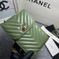 CHL Chevron Trendy CHL Phone Olive Bag For Women 18cm/7in