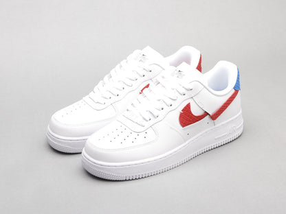 VO - AF1 White red blue snake pattern