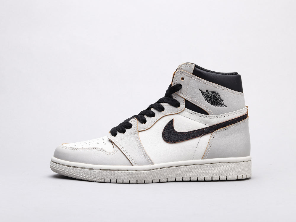 VO - AJ1 gray and white scratch shoes for women