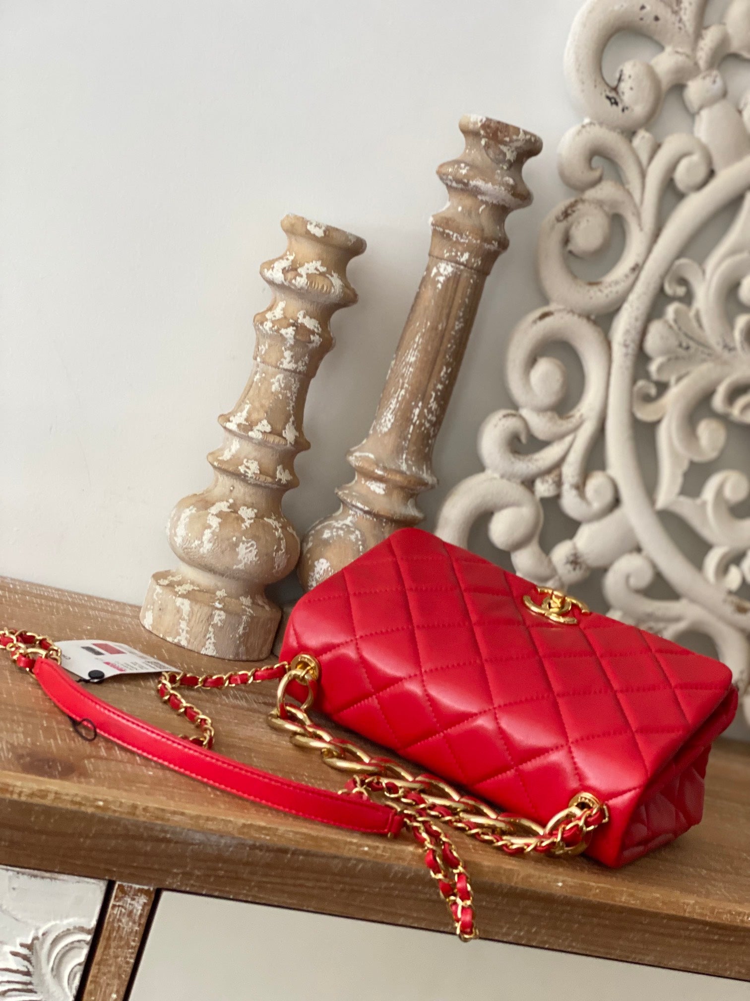 ChanelLarge Flap Red Bag For Women 23cm/9in