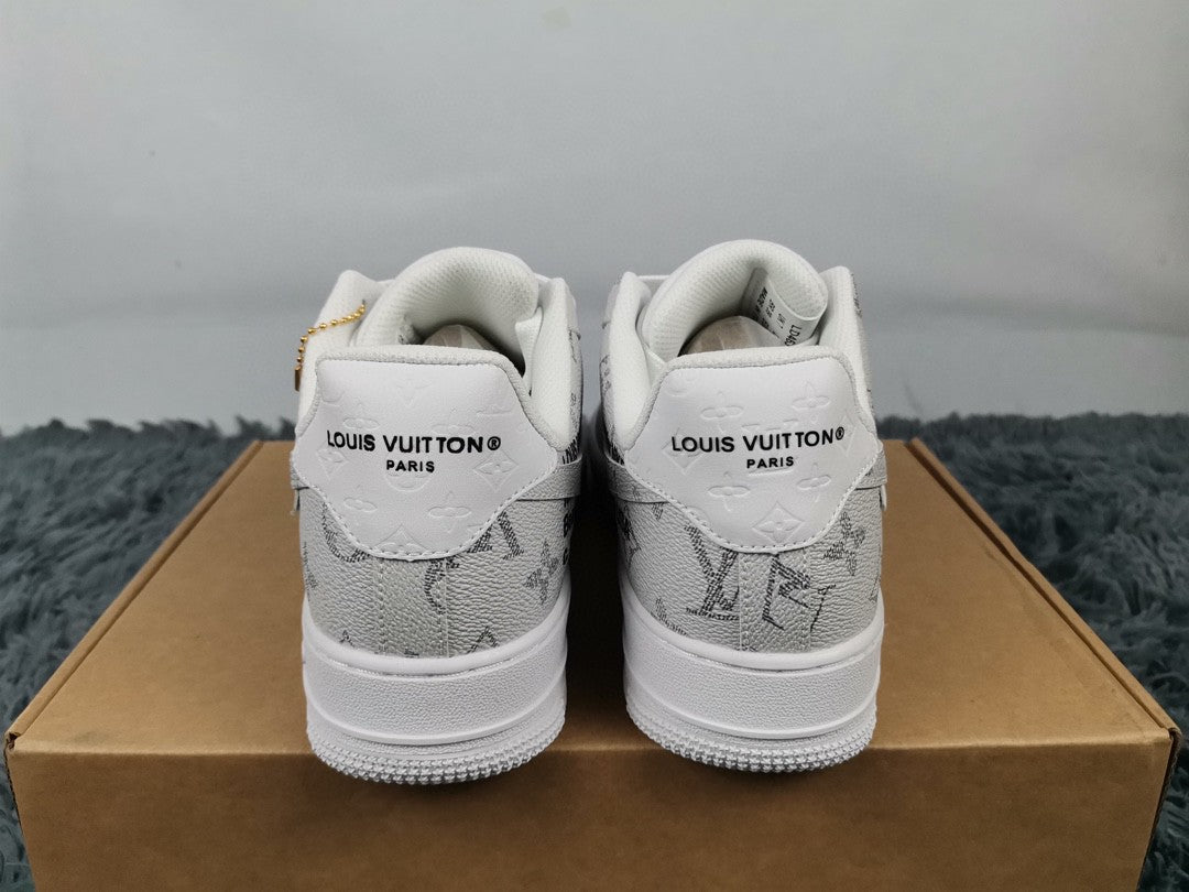  Nike Air Force 1 Low x Louis Vuitton Virgil Abloh &#8216;White Grey&#8217; For Men 