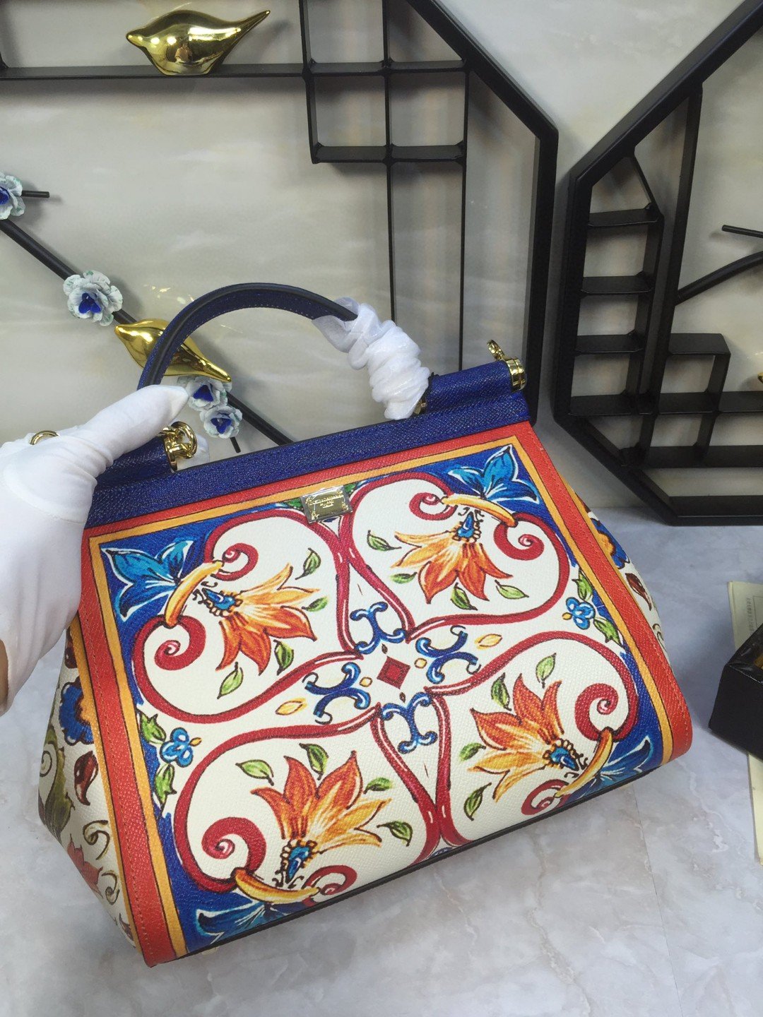 DG 90s Sicily Bag With Logo Print Multicolor For Women 10.2in/26cm DG