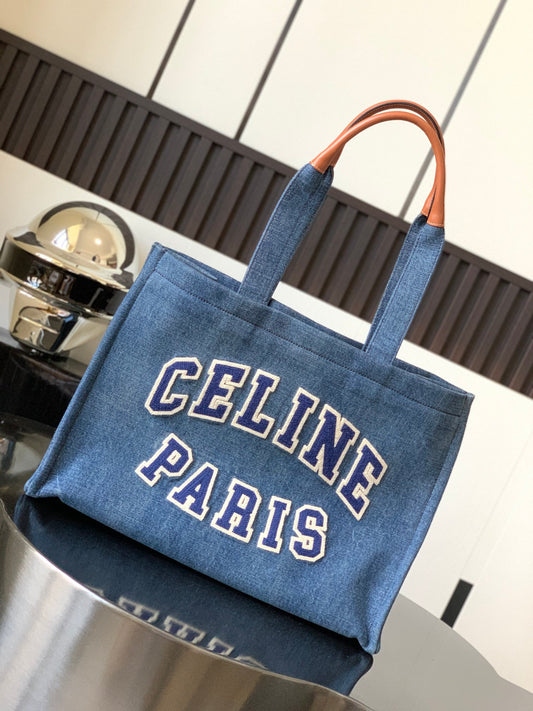 CE Medium Denim Tote For Women 16in/41cm 