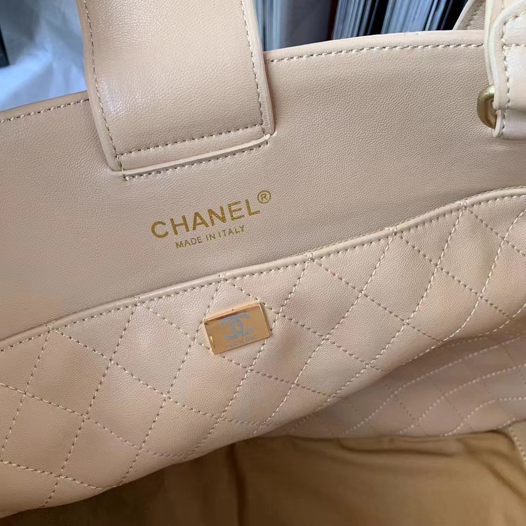 ChanelShopping Bag Beige For Women, Women&#8217;s Bags 14.4in/37cm