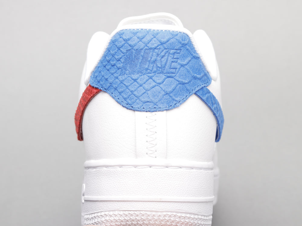 VO - AF1 White red blue snake pattern