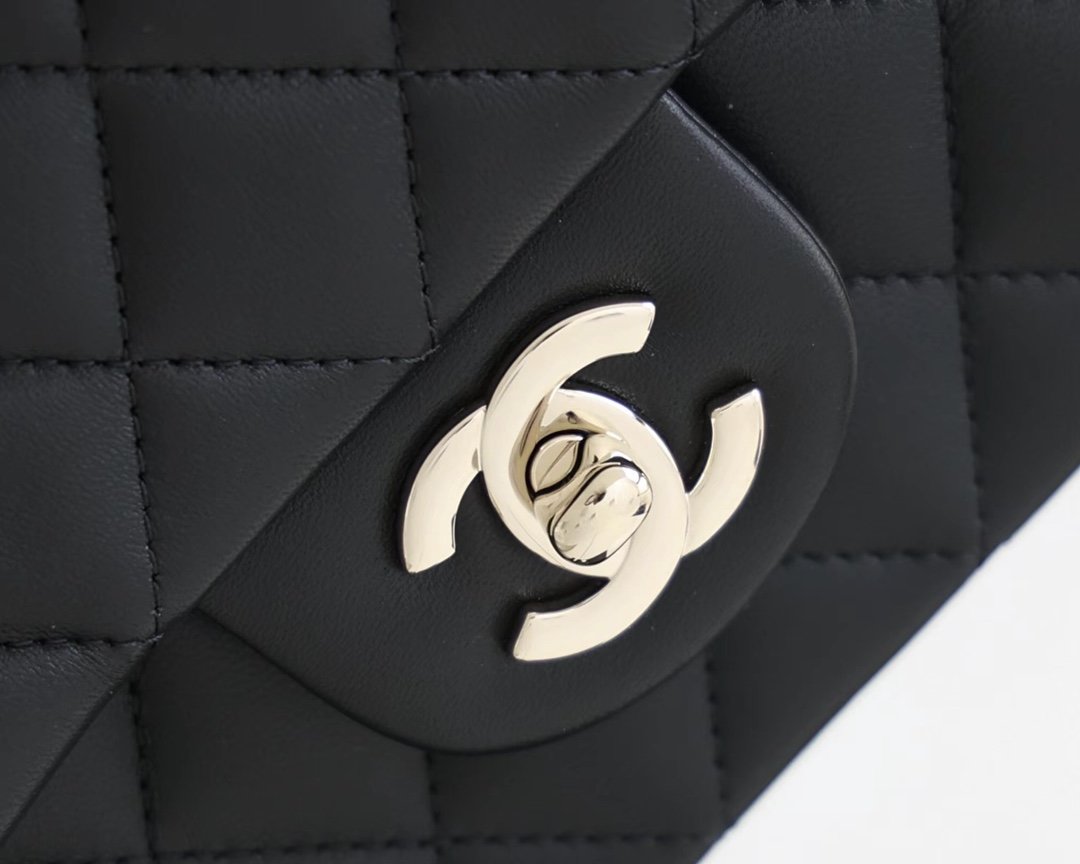 Chanel Flap Bag Mini Doll Handle Bag 20cm Black