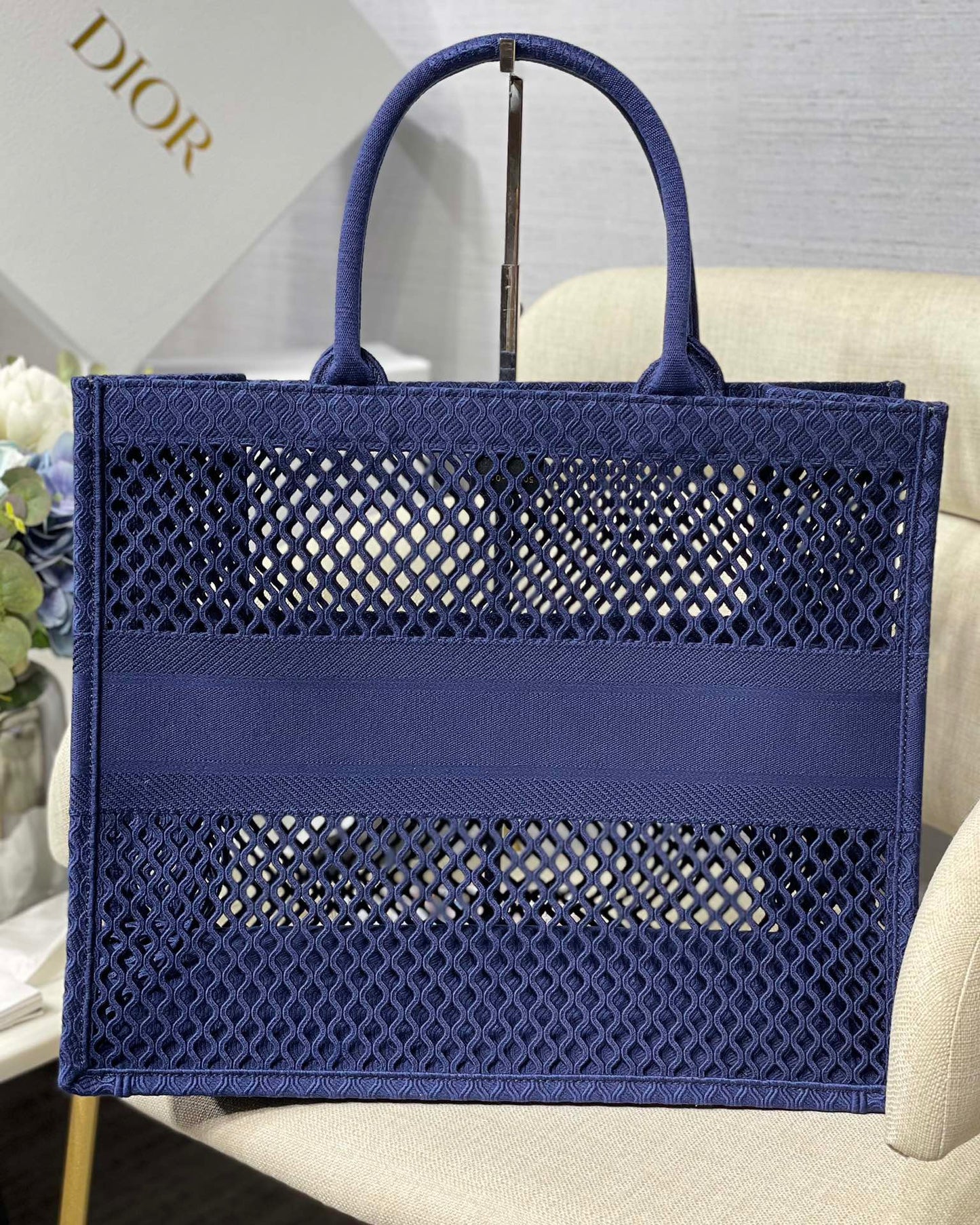 DI Large Book Tote Blue, For Women, Women’s Handbags 16.5in/42cm CD