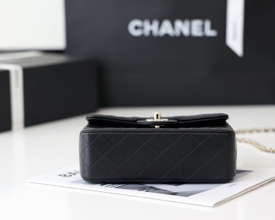 Chanel Flap Bag Mini Doll Handle Bag 20cm Black