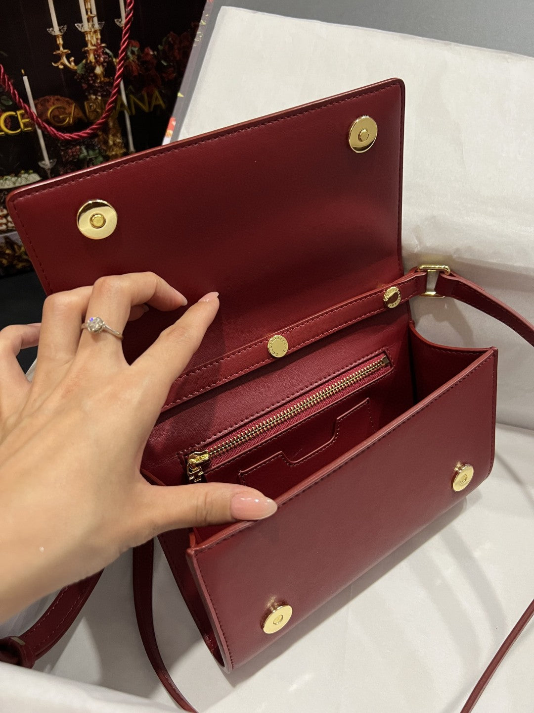 DG 3.5 Clutch Burgundy For Women 8.3in/21cm DG 