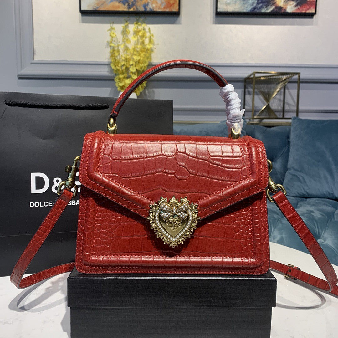 DG Medium Devotion Bag Red For Women 9.5in/24cm