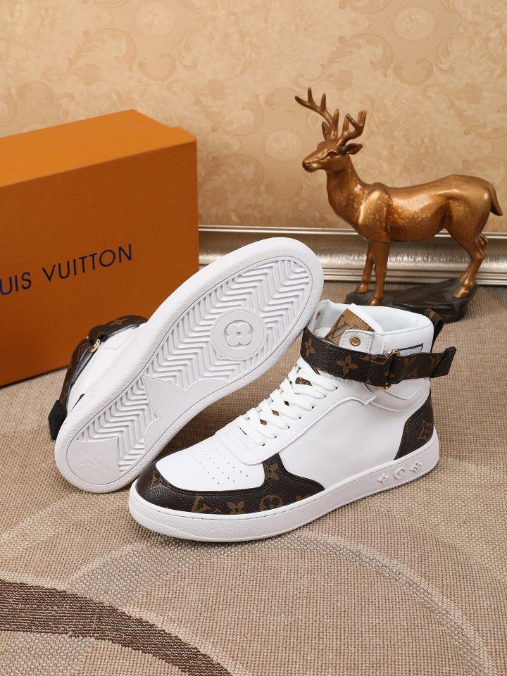VO - LUV Rivoli High White Brown Sneaker