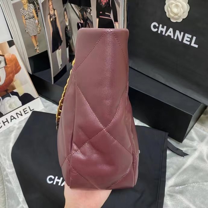 ChanelShopping ChanelBag 19 Dark Red For Women, Women&#8217;s Bags 16in/41cm AS3660 B04852 NK294