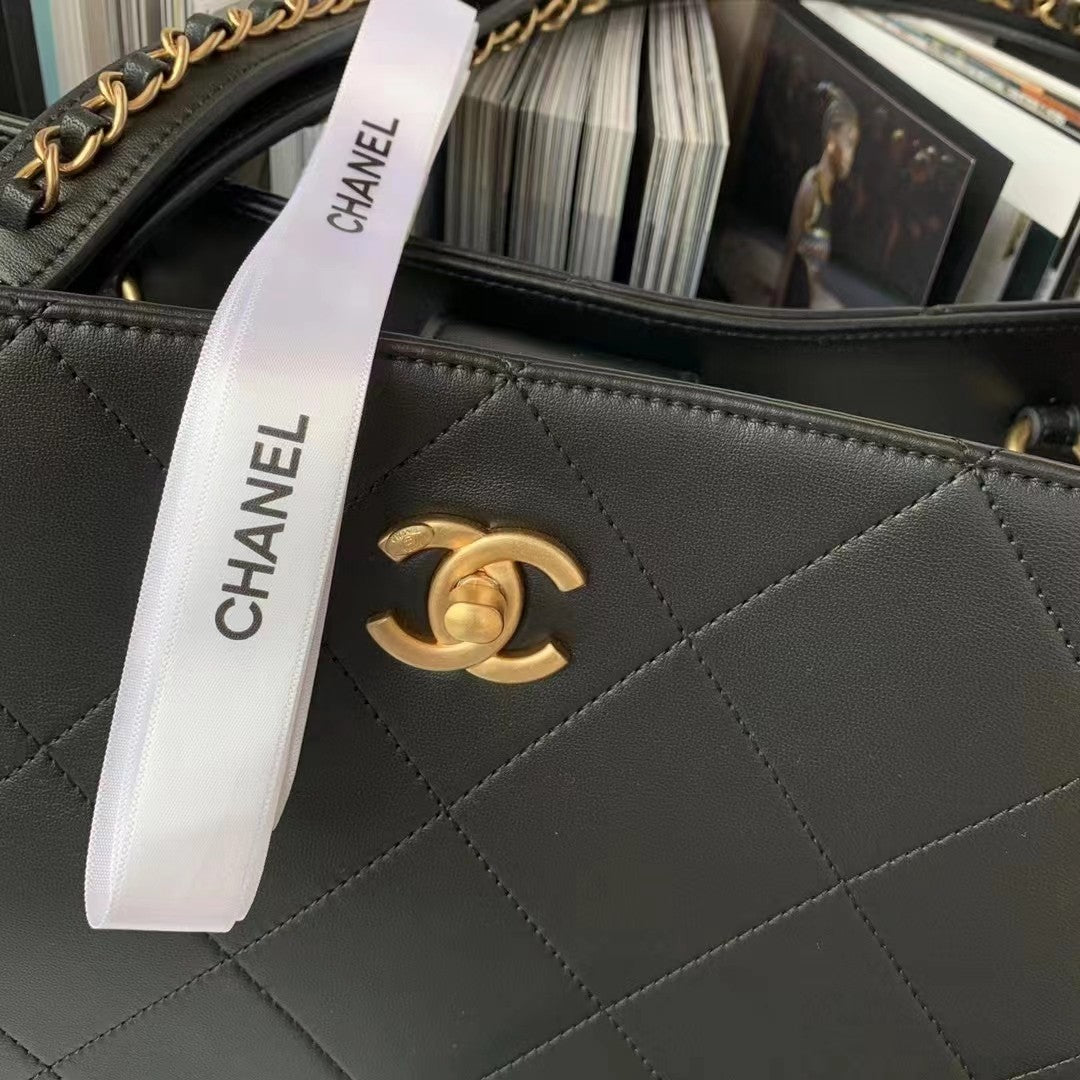 ChanelShopping Bag Black For Women, Women&#8217;s Bags 14.4in/37cm AS3508 B08867 94305