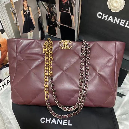 ChanelShopping ChanelBag 19 Dark Red For Women, Women&#8217;s Bags 16in/41cm AS3660 B04852 NK294