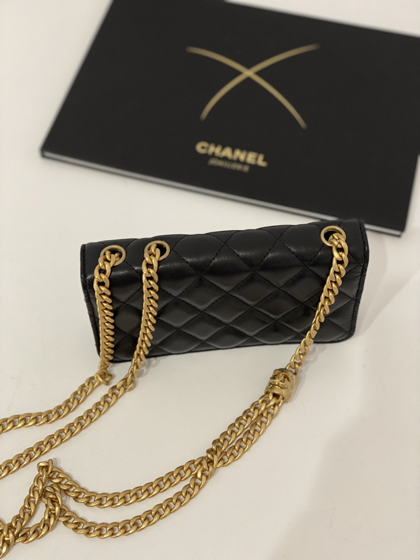 ChanelWallet With Strap Black For Women, Women&#8217;s Bags 6.7in/17cm