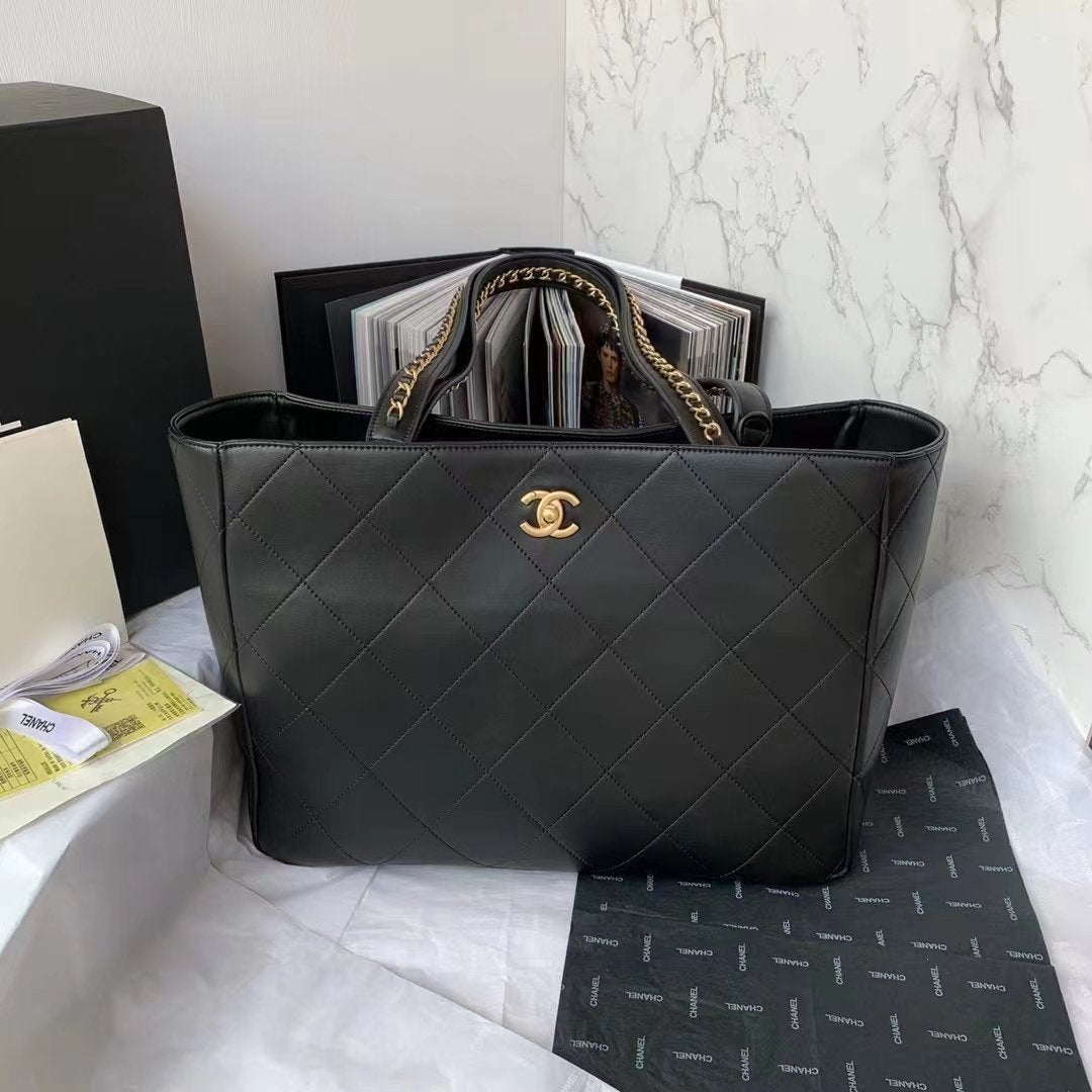 ChanelShopping Bag Black For Women, Women&#8217;s Bags 14.4in/37cm AS3508 B08867 94305