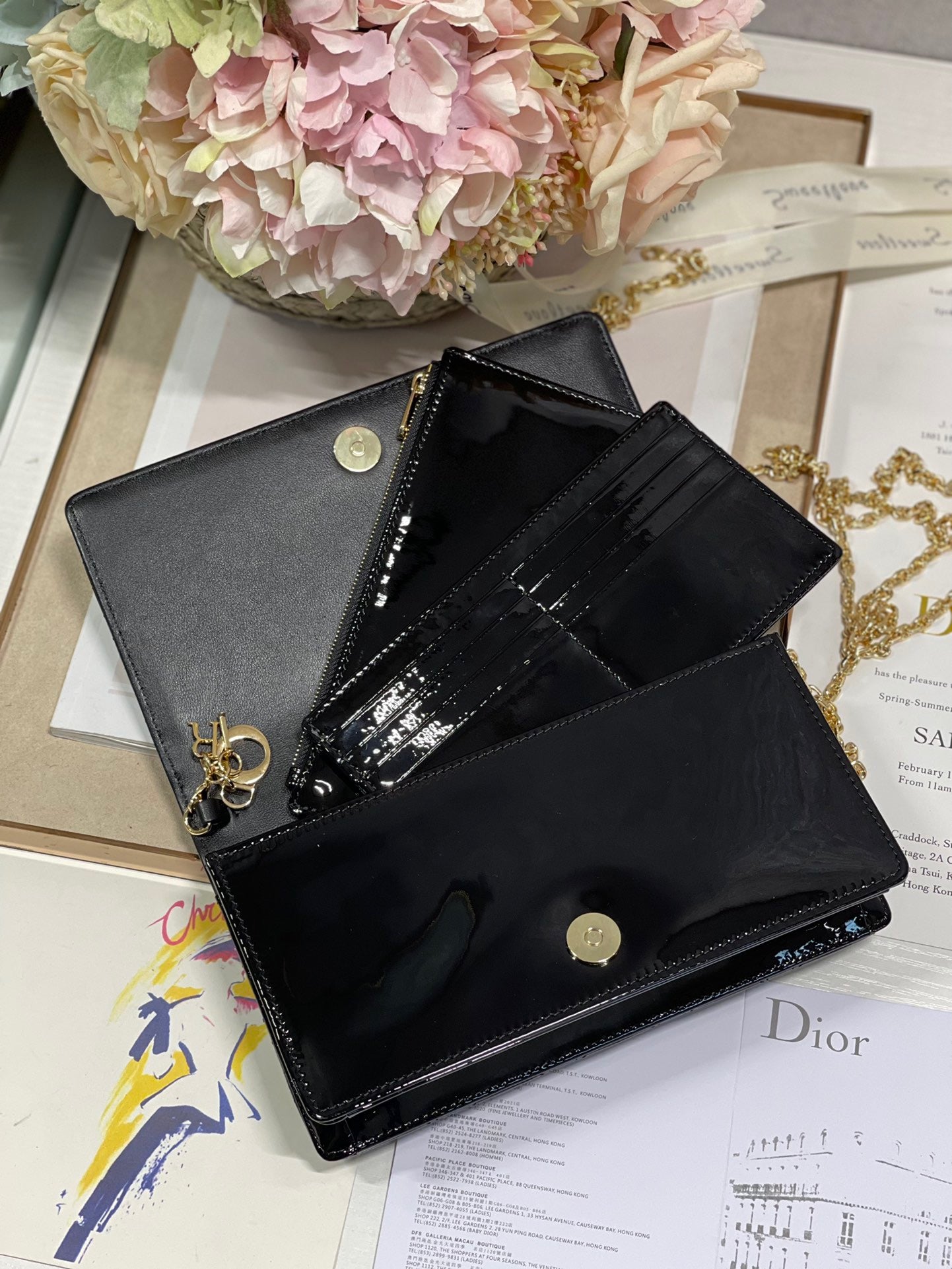 DI Lady Pouch Black, For Women, Women’s Handbags 8.5in/21.5cm CD S0204OVRB_M900