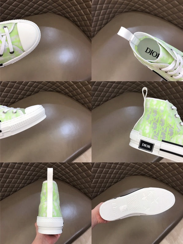 VO - DIR B23 White and Yellow HIGH-TOP SNEAKER