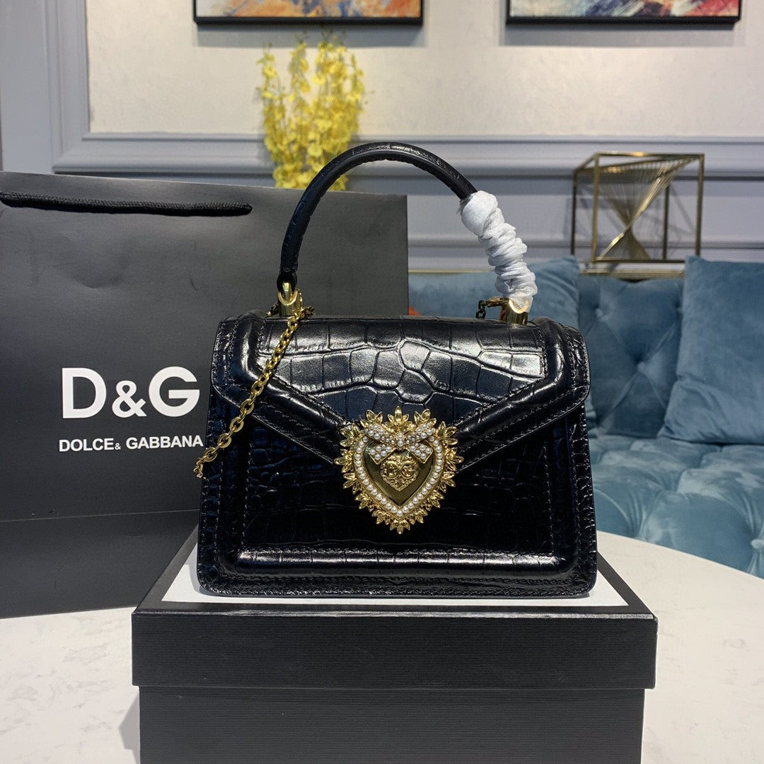 DG Small Devotion Bag Black For Women 7.5in/19cm DG 