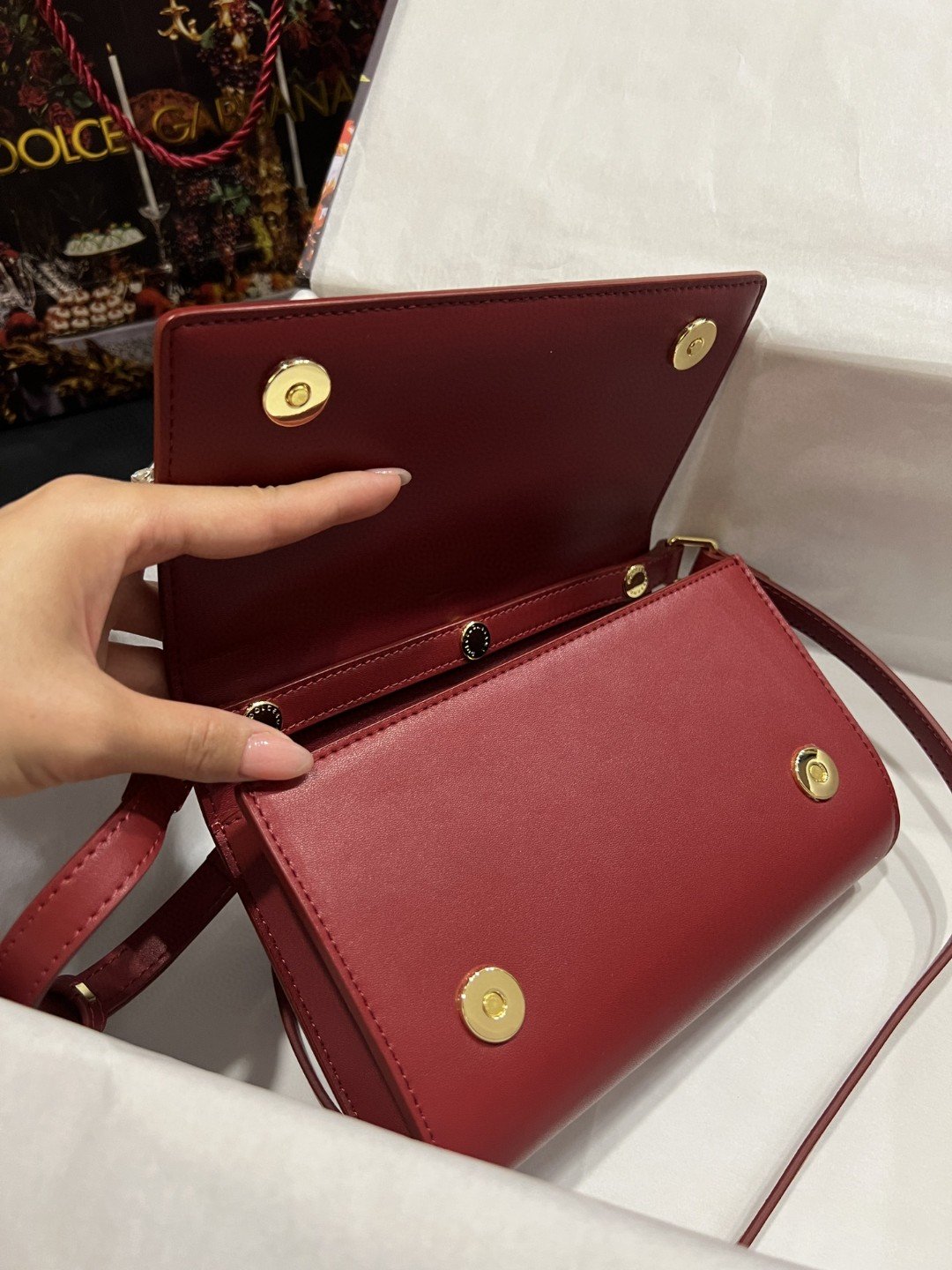 DG 3.5 Clutch Burgundy For Women 8.3in/21cm DG 