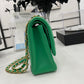 CHL Chevron Mini Rectangular Classic Flap Green Bag For Women 20.5cm/8in