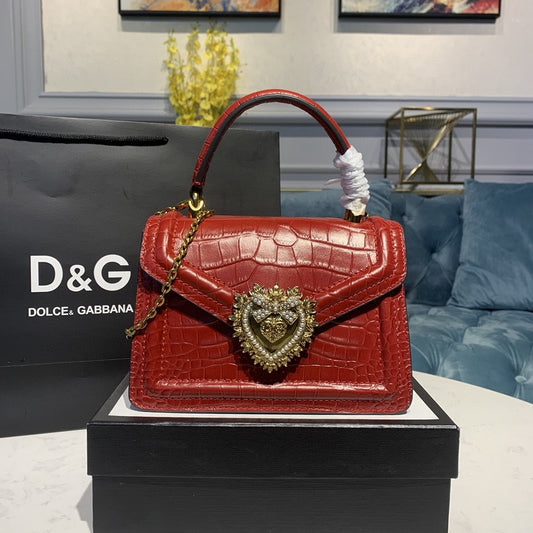 DG Small Devotion Bag Red For Women 7.5in/19cm DG 